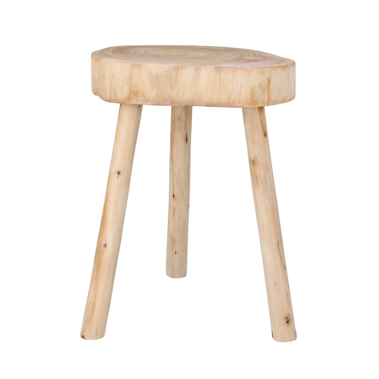 Birch Lane Dijon 23 Tall Solid Wood Accent Stool Reviews Wayfair   Dijon 23'' Tall Solid Wood Accent Stool 